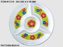 #11219 13-1/4 4 Section Chip & Dip