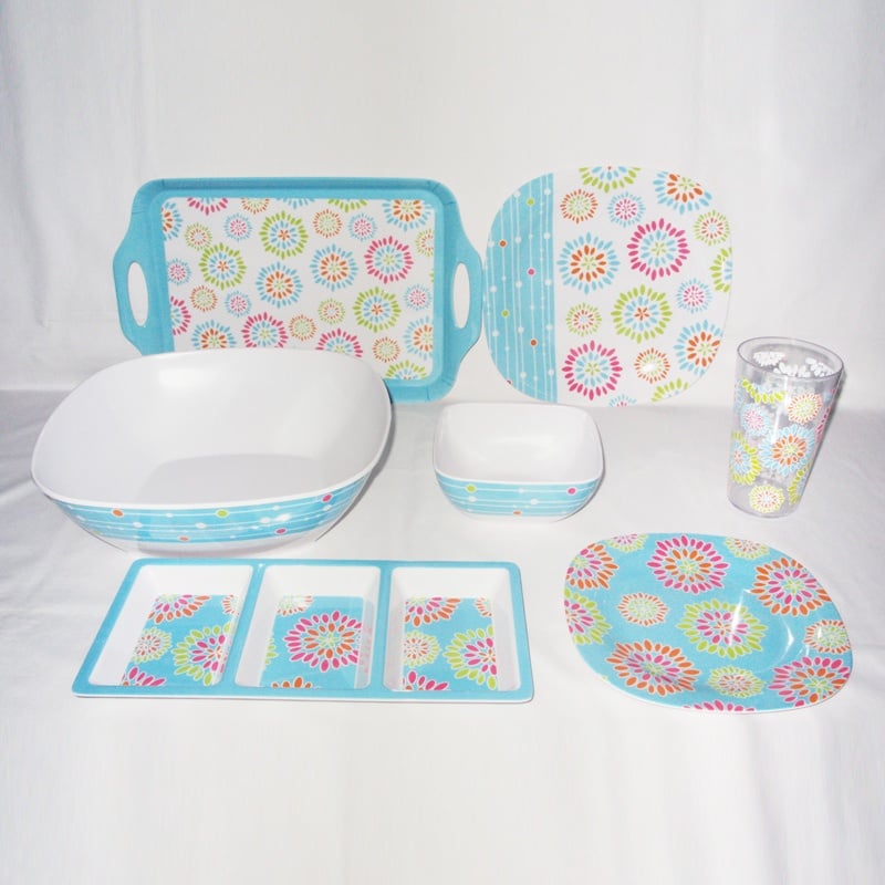 Fireworks Design Melamine Dinnerware