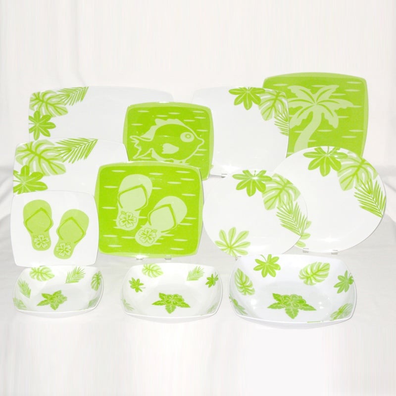 Hawaiian Green Melamine Tableware